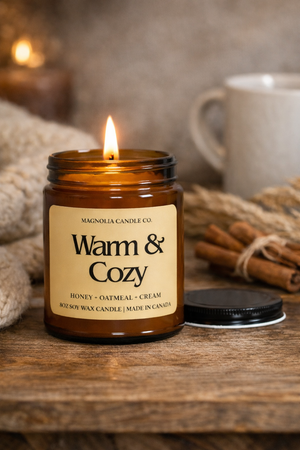 Honey + Oatmeal Cream | Warm & Cozy Soy Candle | 8oz
