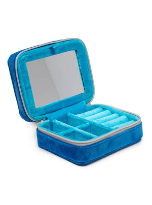 Sardine Can - Blue Velvet Jewelry Zip Case / Organizer