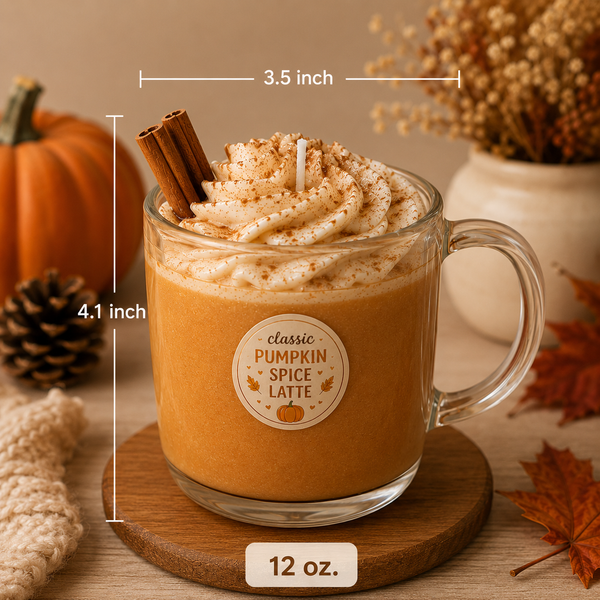 Classic Pumpkin Spice Latte Candle | Fall Candle Collection 