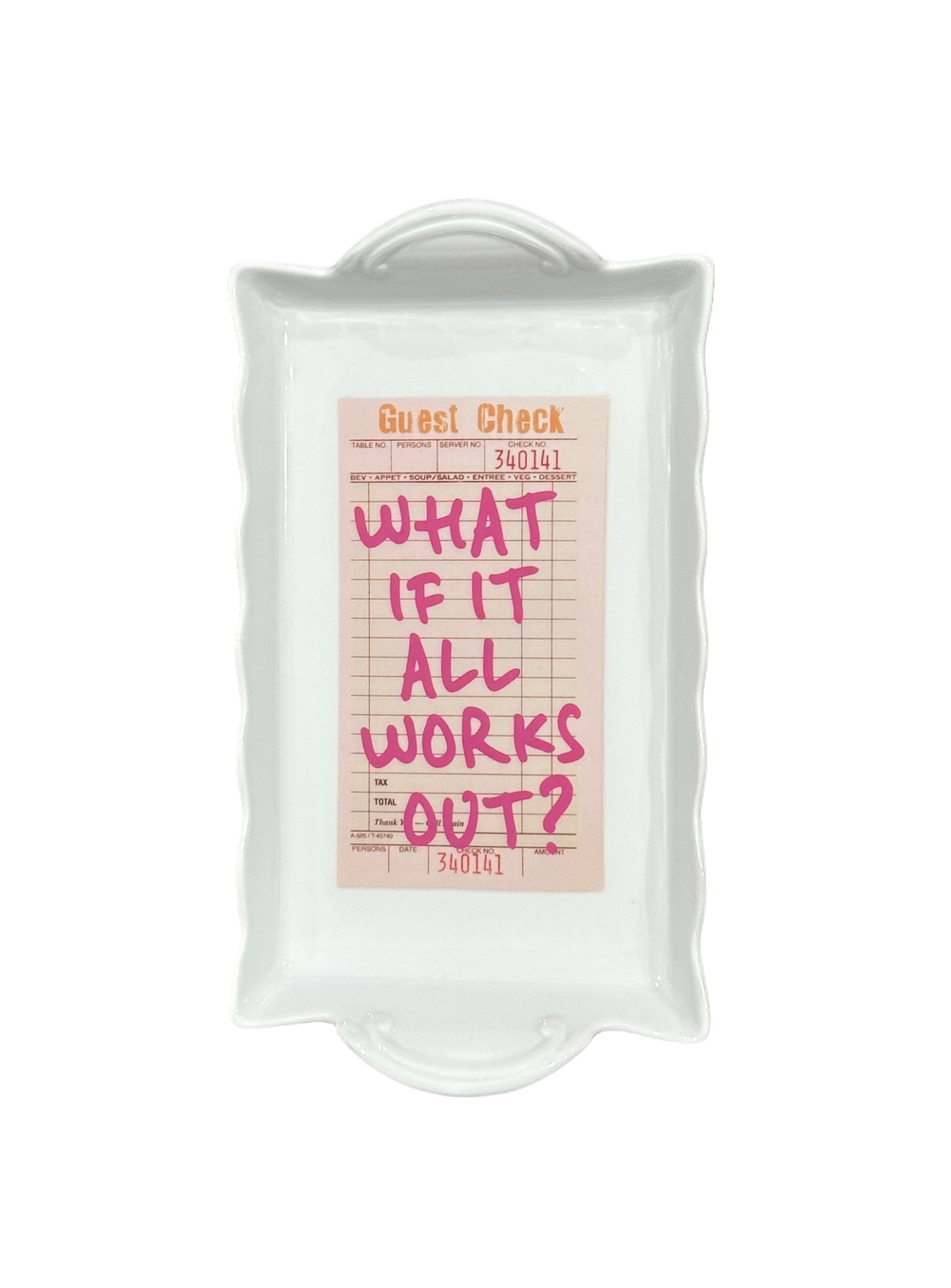 Inspirational Letter Tray, What If It All Works Out