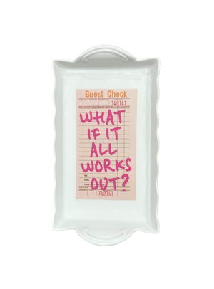 Inspirational Letter Tray, What If It All Works Out