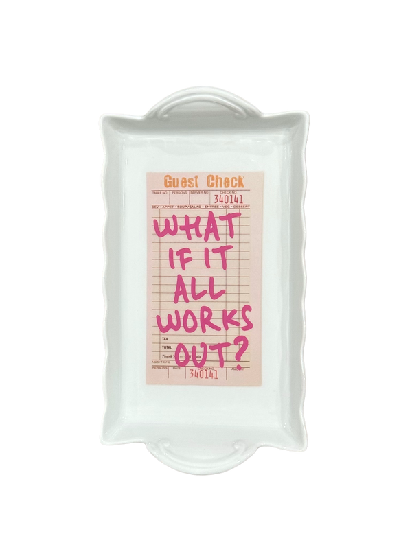 Inspirational Letter Tray, What If It All Works Out
