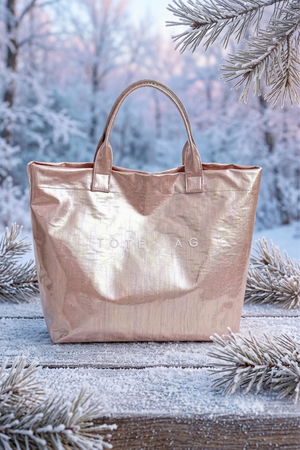 Pink Iridescent Vinyl TOTE BAG