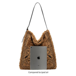 Annie Cream Faux Fur Tote Bag Pre-Order 9/30