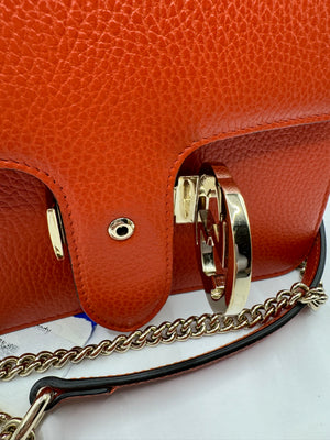Gucci Dollar Calfskin Sun Orange Interlocking GG Crossbody bag GHW