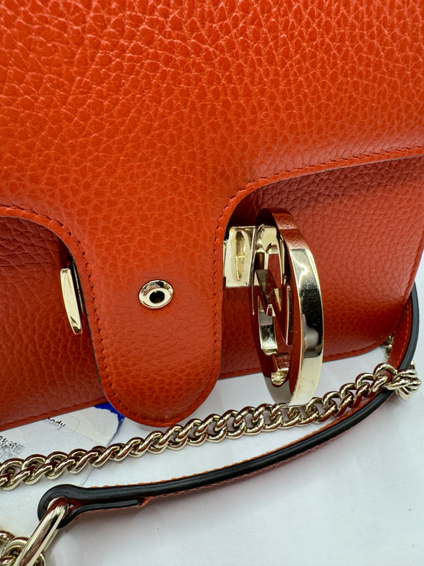 Gucci Dollar Calfskin Sun Orange Interlocking GG Crossbody bag GHW