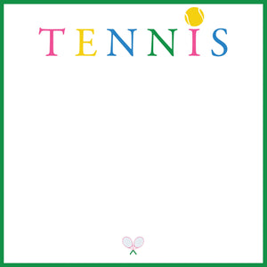 In Stock 8.5x8.5 Tennis Slab Notepad