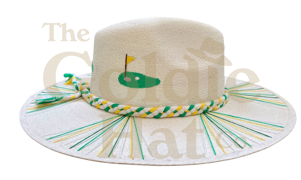Hole in One Green Palm Hat: Small PREORDER