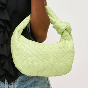 Lizbeth Woven Knot Clutch: Natural