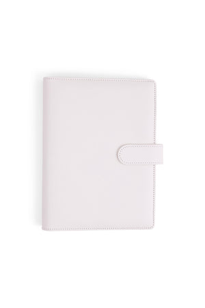 A5 Binder: 6 Hole with Elastic Pen Holder & Magnetic Closure: Yellow