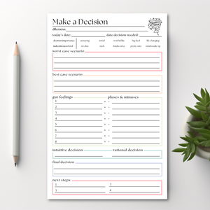 Making A Decision Planner: 50-Page Notepad