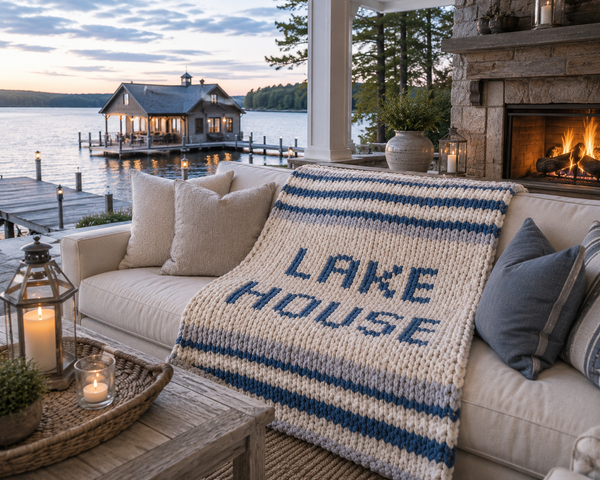 Lake House Knit Blanket