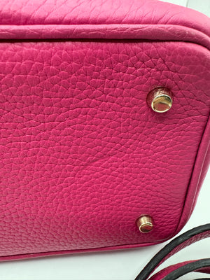Dior Hot Pink w/ navy interior Mini Diorissimo small tote with GHW