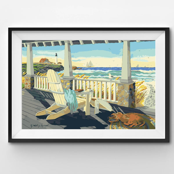 Beach and Sea decor - Christmas 2025 Gift Paint by Numbers: Without Frame
