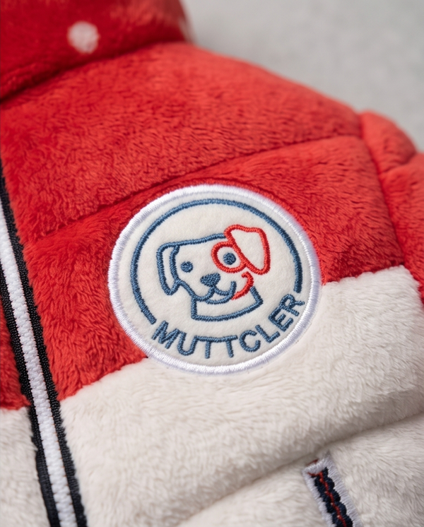 Muttcler Puffer Jacket  | Squeaker Dog Toy