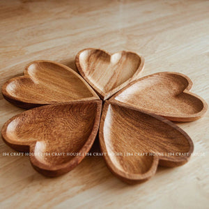 Rustic Wooden Heart-shaped Tray - Home Decor & Gifts