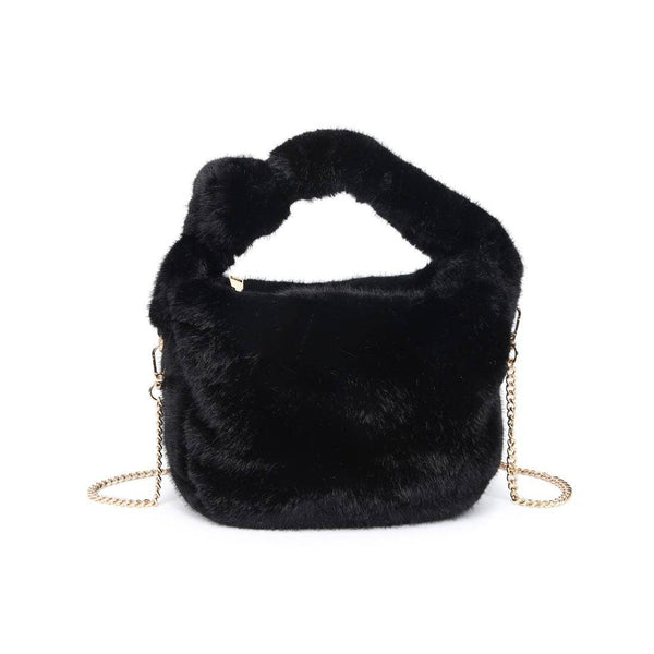 Monica - Faux Fur Crossbody: Leopard