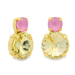 Baby Maegan Earrings in Fairy Dust: Lemon