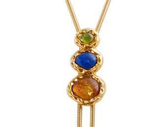 Millie Gem | 14K Gold PVD Bolo Lariat Necklace