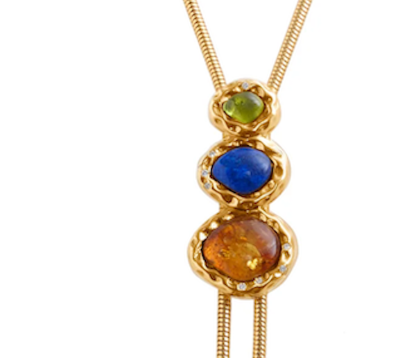 Millie Gem | 14K Gold PVD Bolo Lariat Necklace