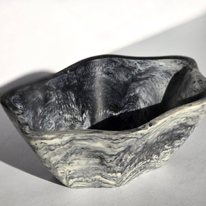 Organic Shape Resin Bowl - Entryway Catchall - Medium Size: Tiger