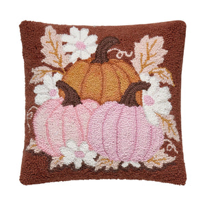 Daisies And Pumpkin Trio Hook Pillow
