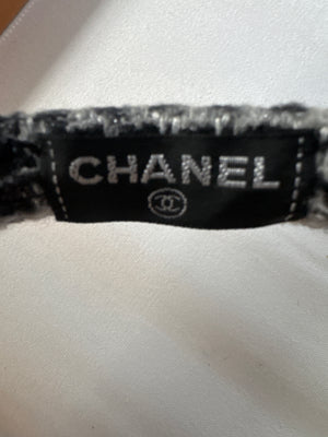 Chanel fur tweed earmuffs