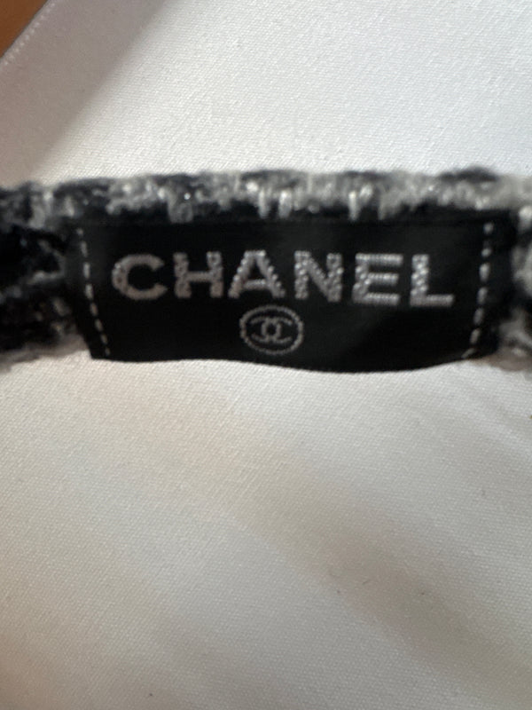 Chanel fur tweed earmuffs