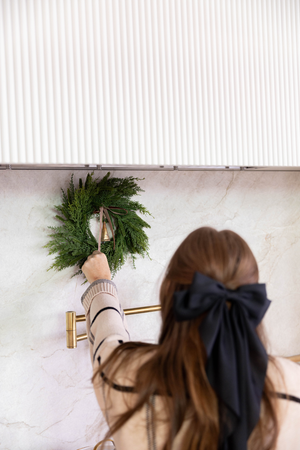 Ribbon Brown Velvet Christmas Decor Luxe B Co.: Medium