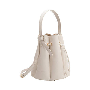 Laguna Bone or Yellow Recycled Vegan Leather Top Handle Bag