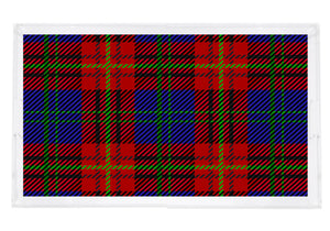 TARTAN BLUE 22.5X14.5 ACRYLIC TRAY