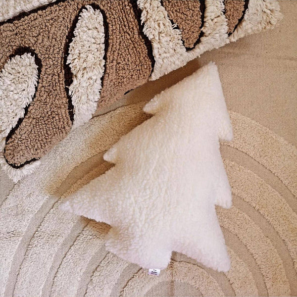 Forest tree pillow - 3 colors: WHITE