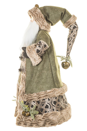 Woodland Noel Santa with Jingle Bells | 24.25″