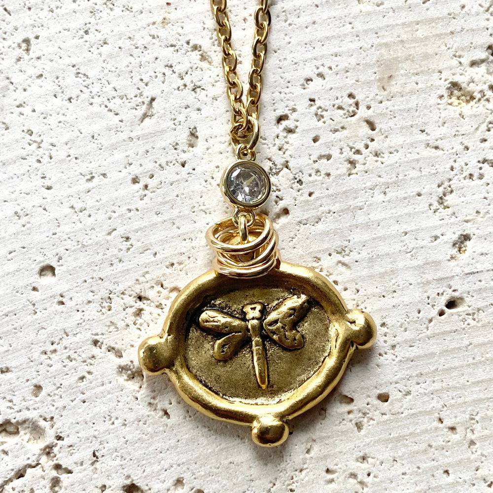 Dragonfly necklace  jewelry
