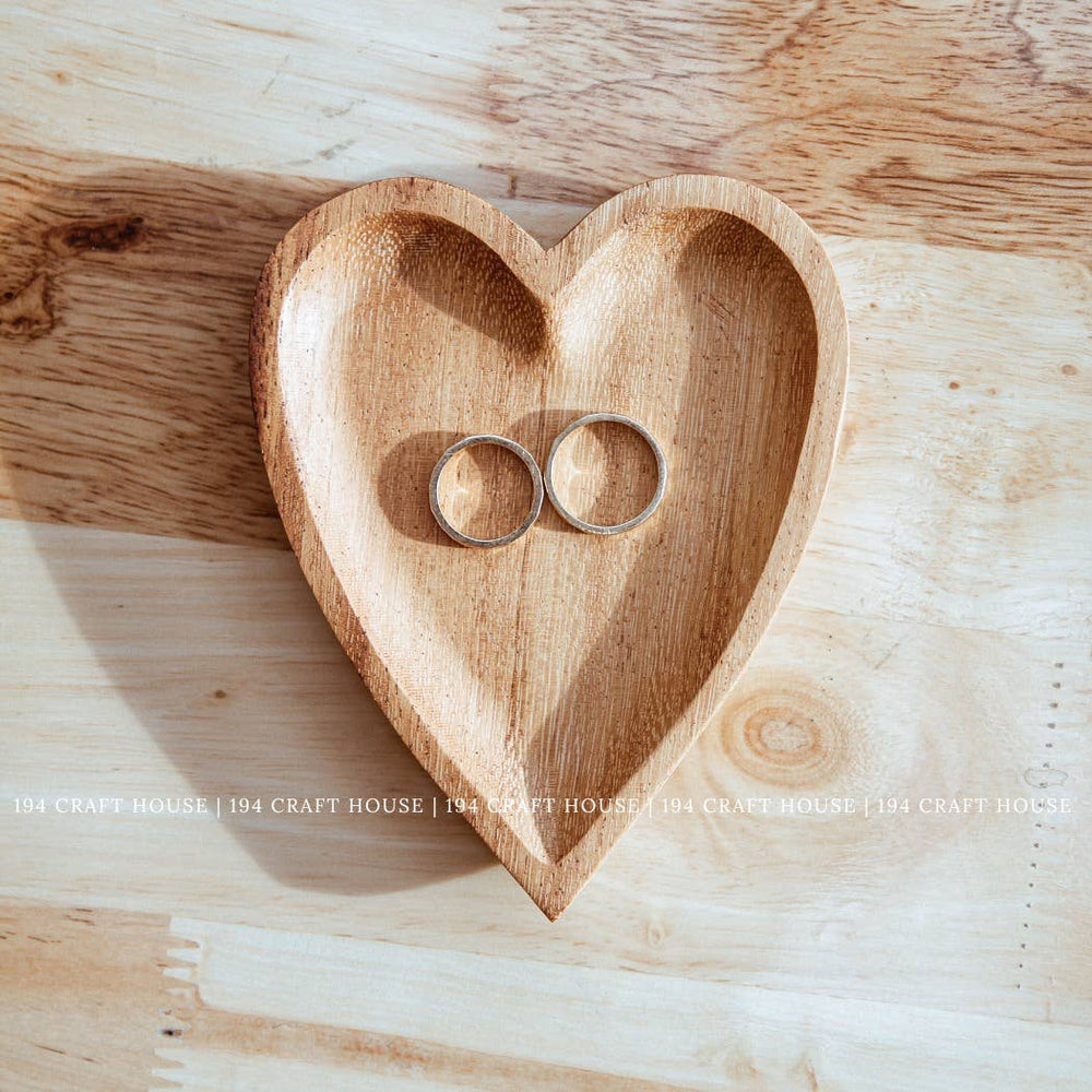 Rustic Wooden Heart-shaped Tray - Home Decor & Gifts