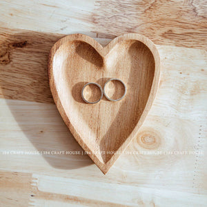 Rustic Wooden Heart-shaped Tray - Home Decor & Gifts