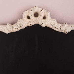 Ornate Vintage Framed Blackboard - Antique White