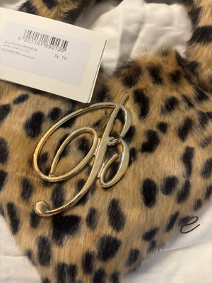 Blumarine Heart Faux-Fur Bag NWT