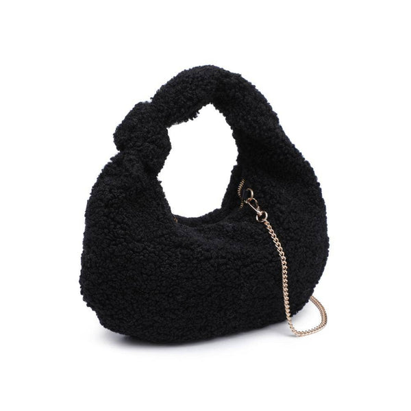 Charlene Sherpa Shearling Shoulder Bag: Ivory