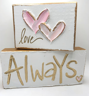 Two hearts become one | Valentines love wedding: White/ivory/pearl / Love
