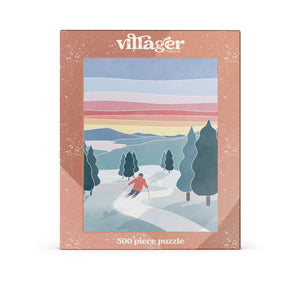 Sunset Ski | 500-Piece Puzzle | Designed in Canada