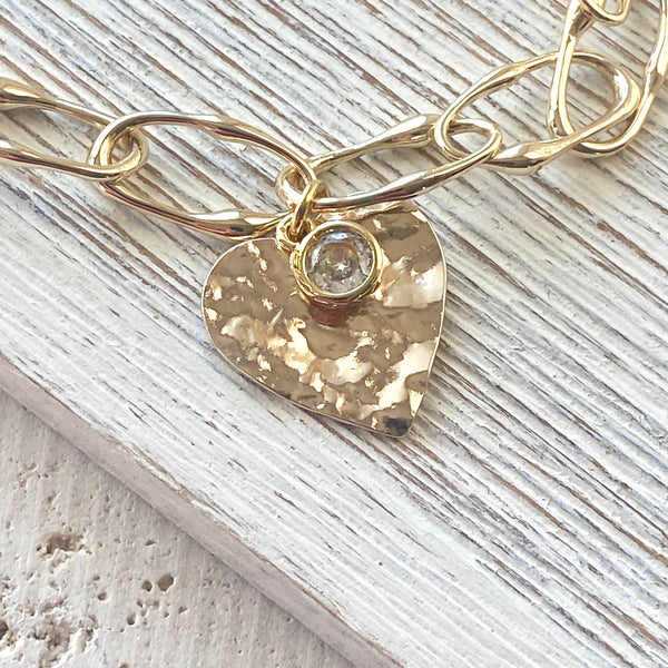Heart bracelet love valentines jewelry 