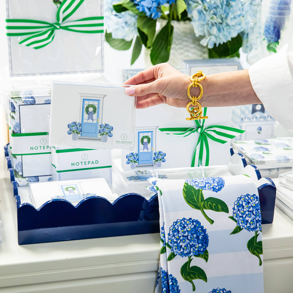 Folded Notecard Set of 10 | Hydrangeas Front Door