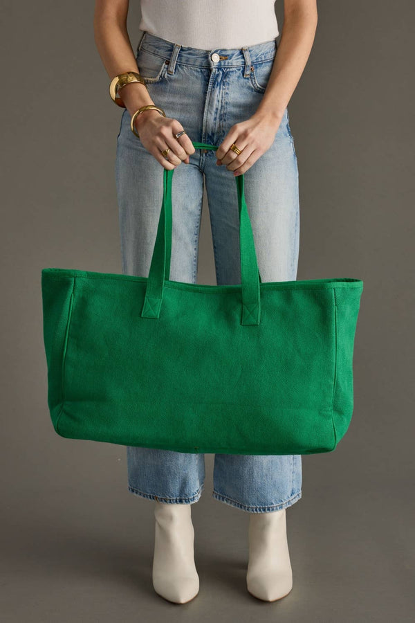 Green & Pink Ho Ho Ho Tote