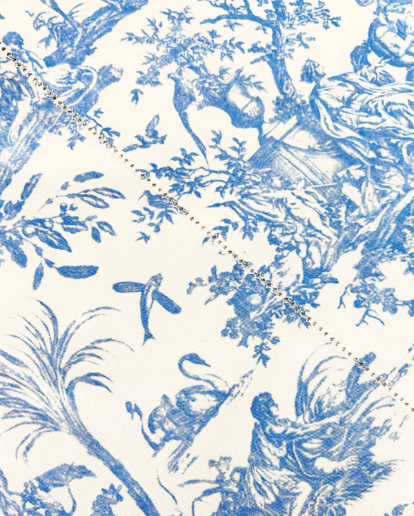 French Toile de Jouy APRON - Blue