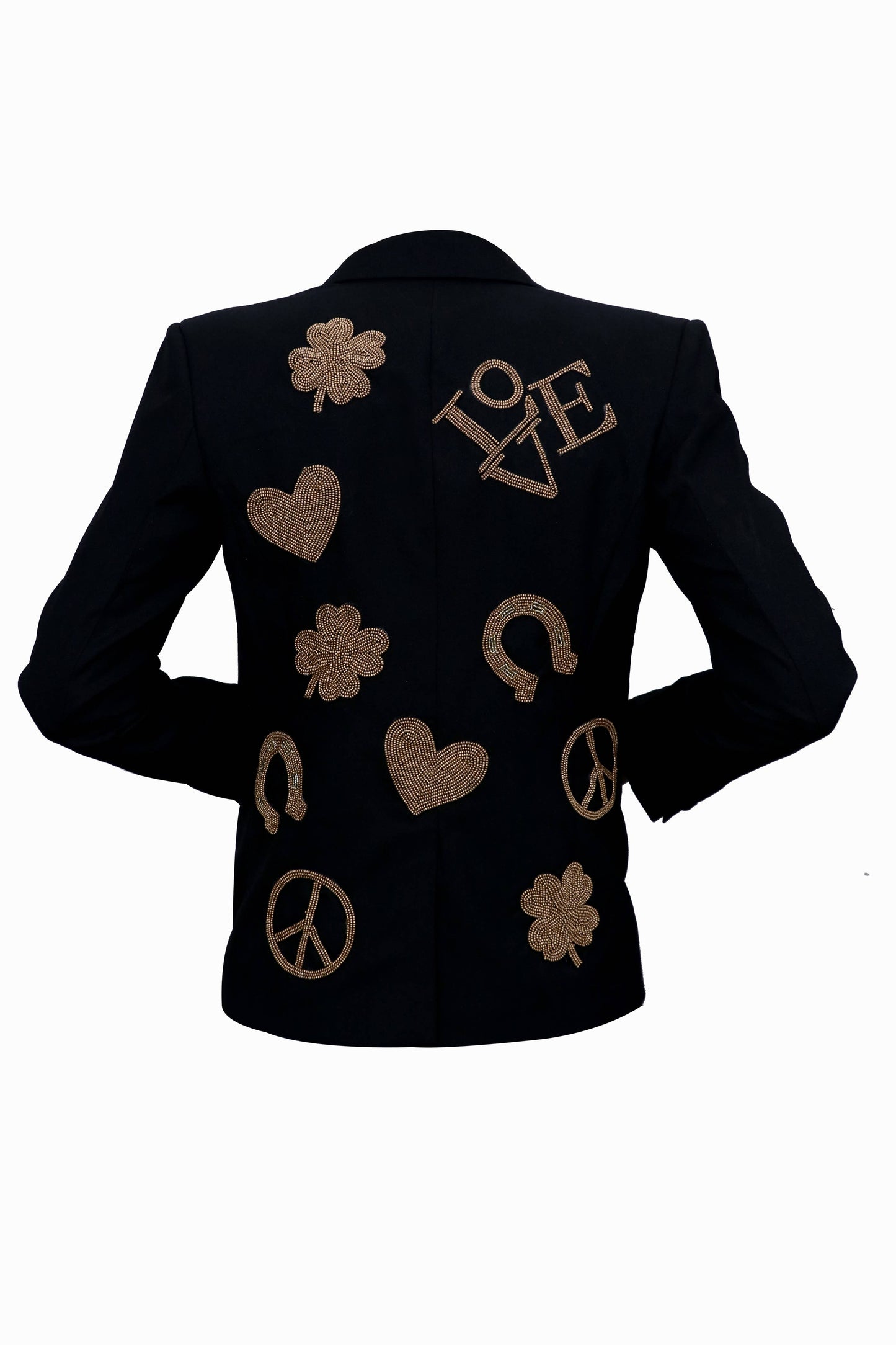 Lucky Beaded Navy fabric / Medium blazer