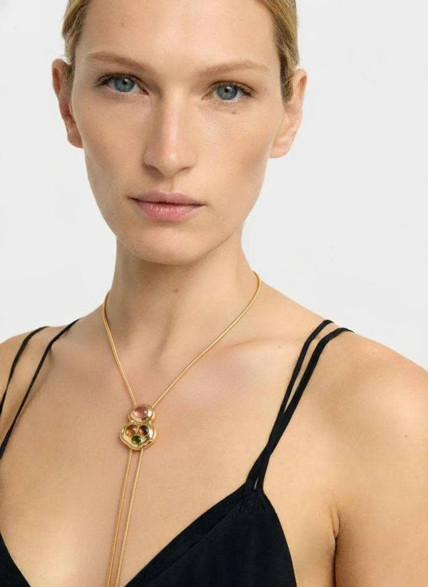 Até | 14K Gold PVD Bolo Lariat Necklace