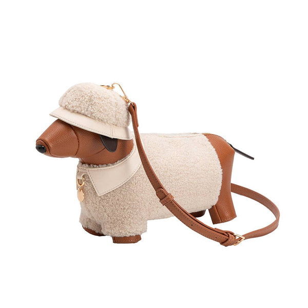 Dachshund Days Sherpa Crossbody Bag