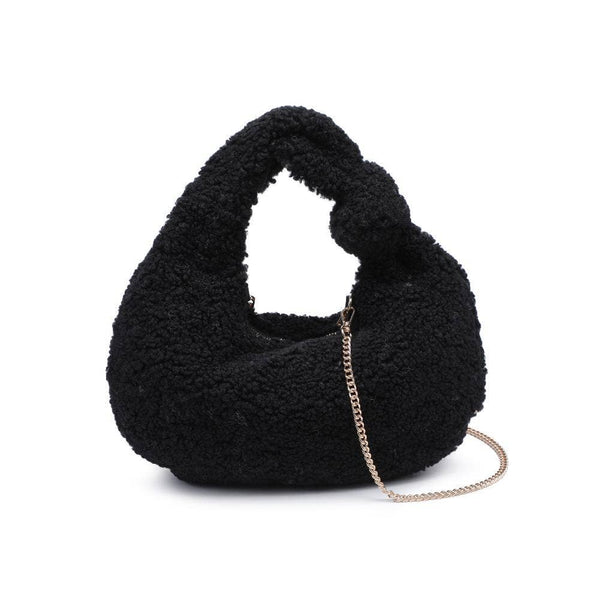 Charlene Sherpa Shearling Shoulder Bag: Ivory