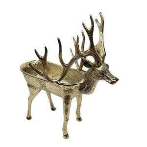 Gold Reindeer Wine Holder